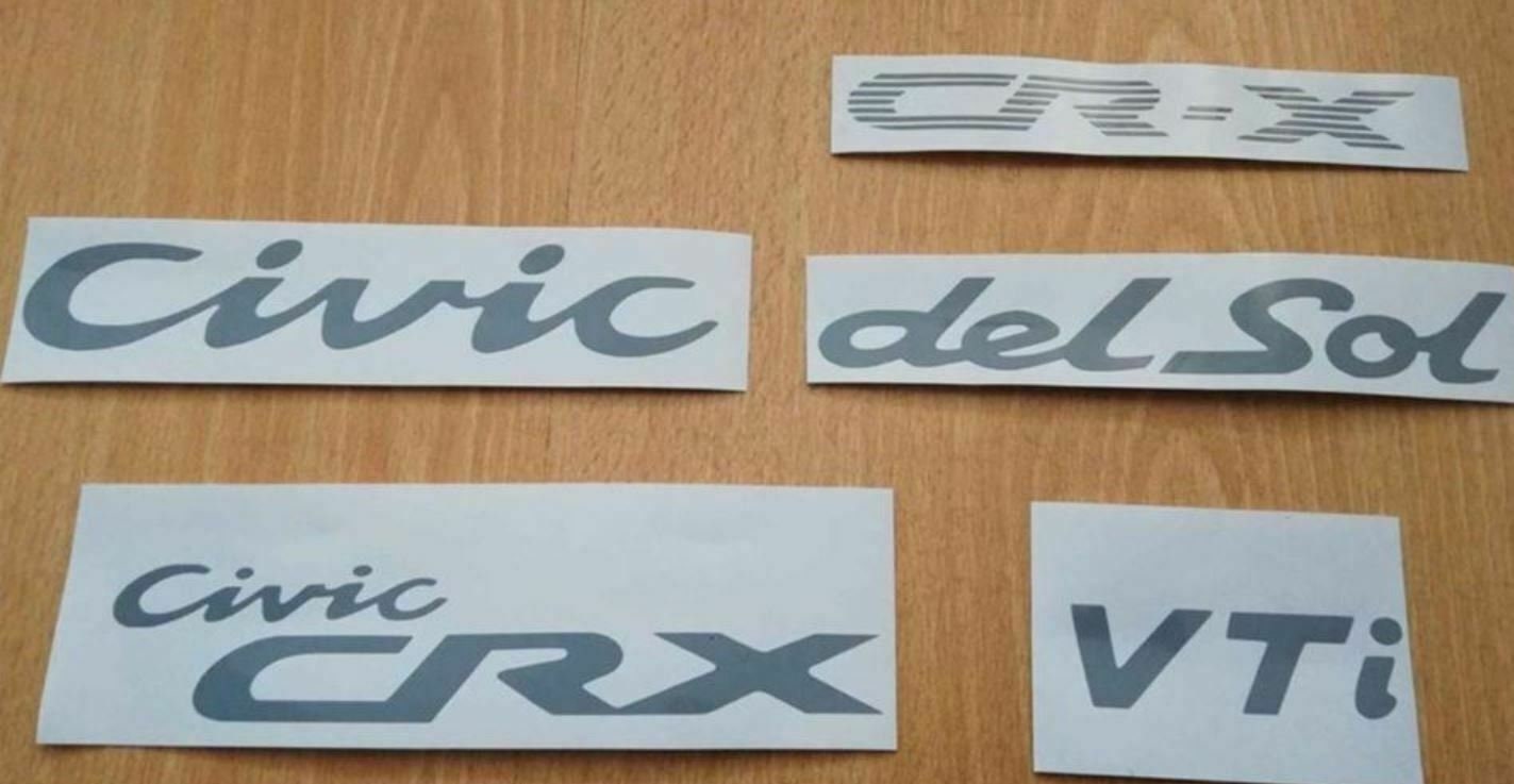 Civic CRX Delsol VTi - Stickers Decal Kit - Fits Del Sol - D Series D16 B16 ESI