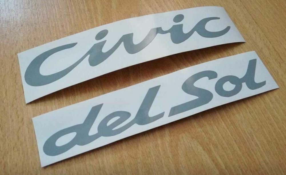 Civic CRX Delsol VTi - Stickers Decal Kit - Fits Del Sol - D Series D16 B16 ESI