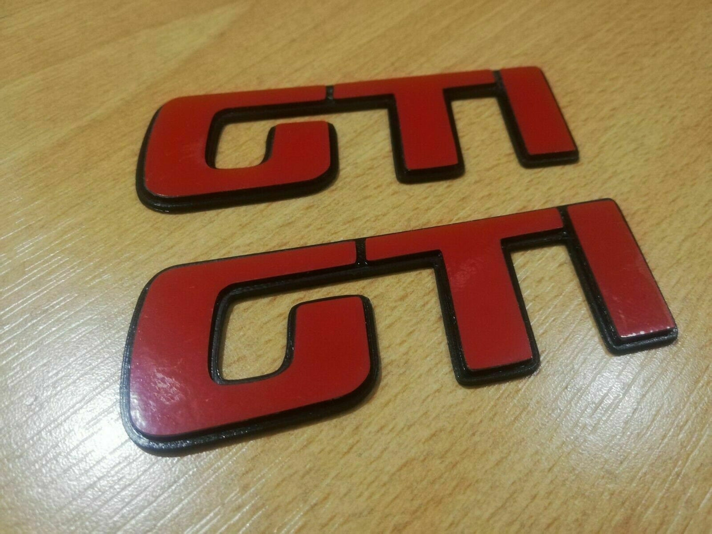 2x 106/306 GTI Reproduction 3D Emblem - Fits Peugeot - Door Emblem - Badge