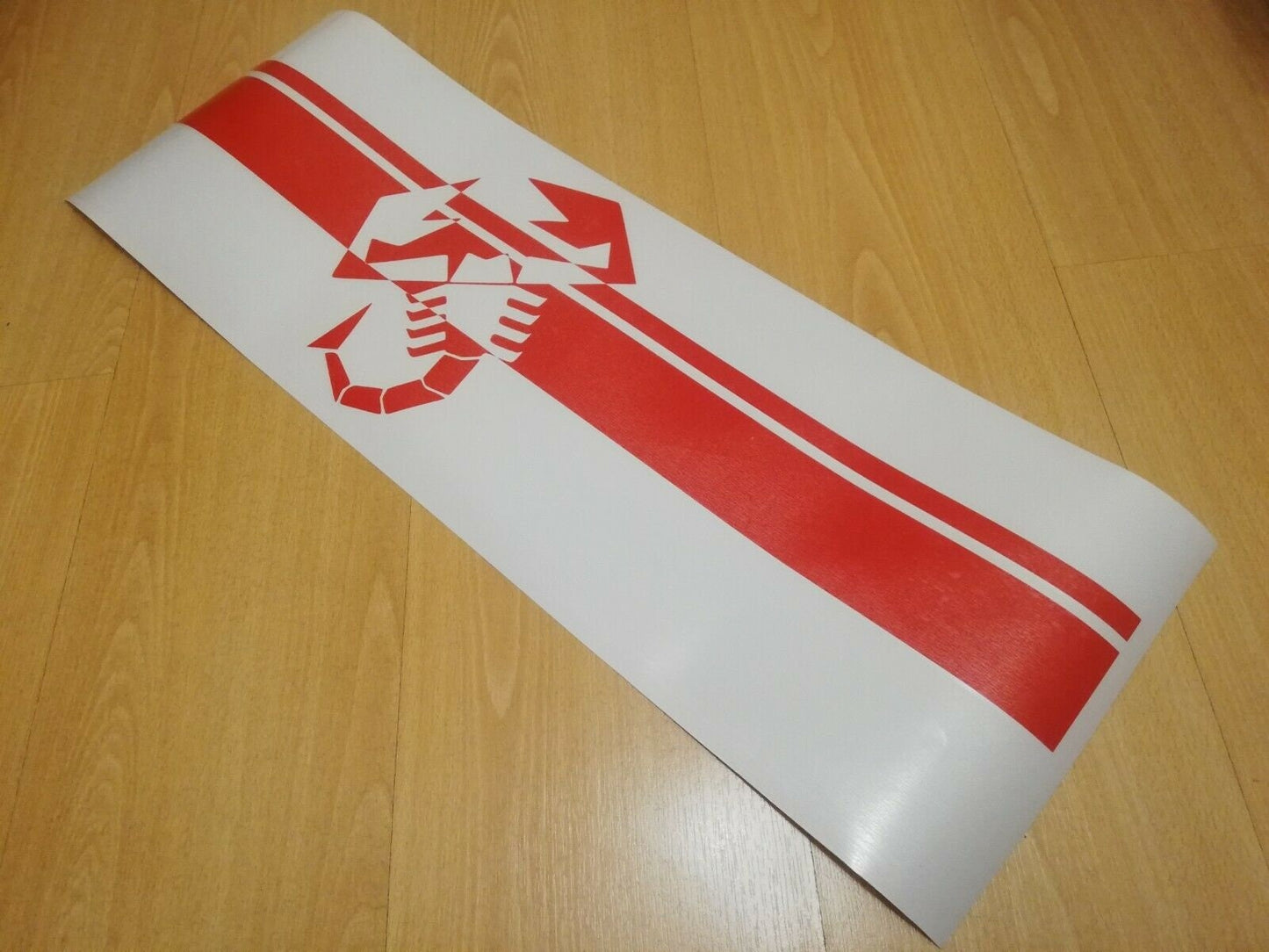 Stripe Hood Scorpion - Fits Fiat 500 Abarth Punto Uno - Decals / Sticker
