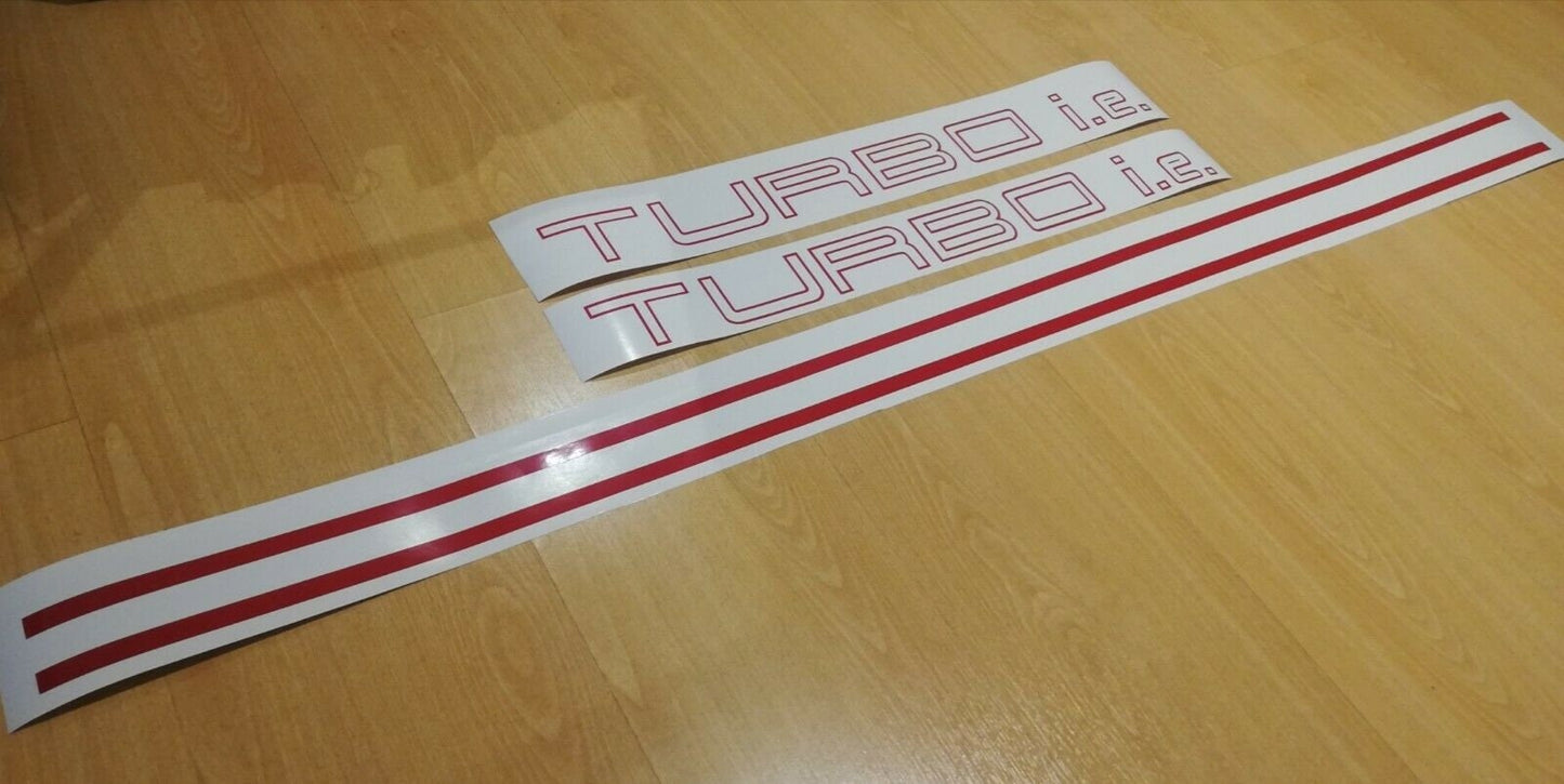 Uno Turbo i.e - Fits Fiat Abarth Uno - Decals / Sticker Kit