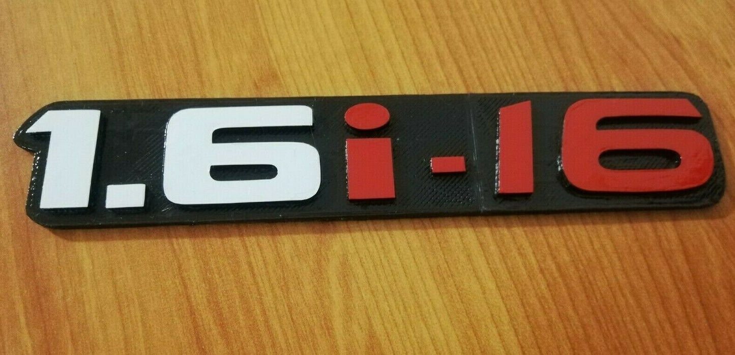 CRX 1st Gen 16i16 Emblem - Fits Crx Civic EC1 ZC1 D16A - Rear Reproduction 3D