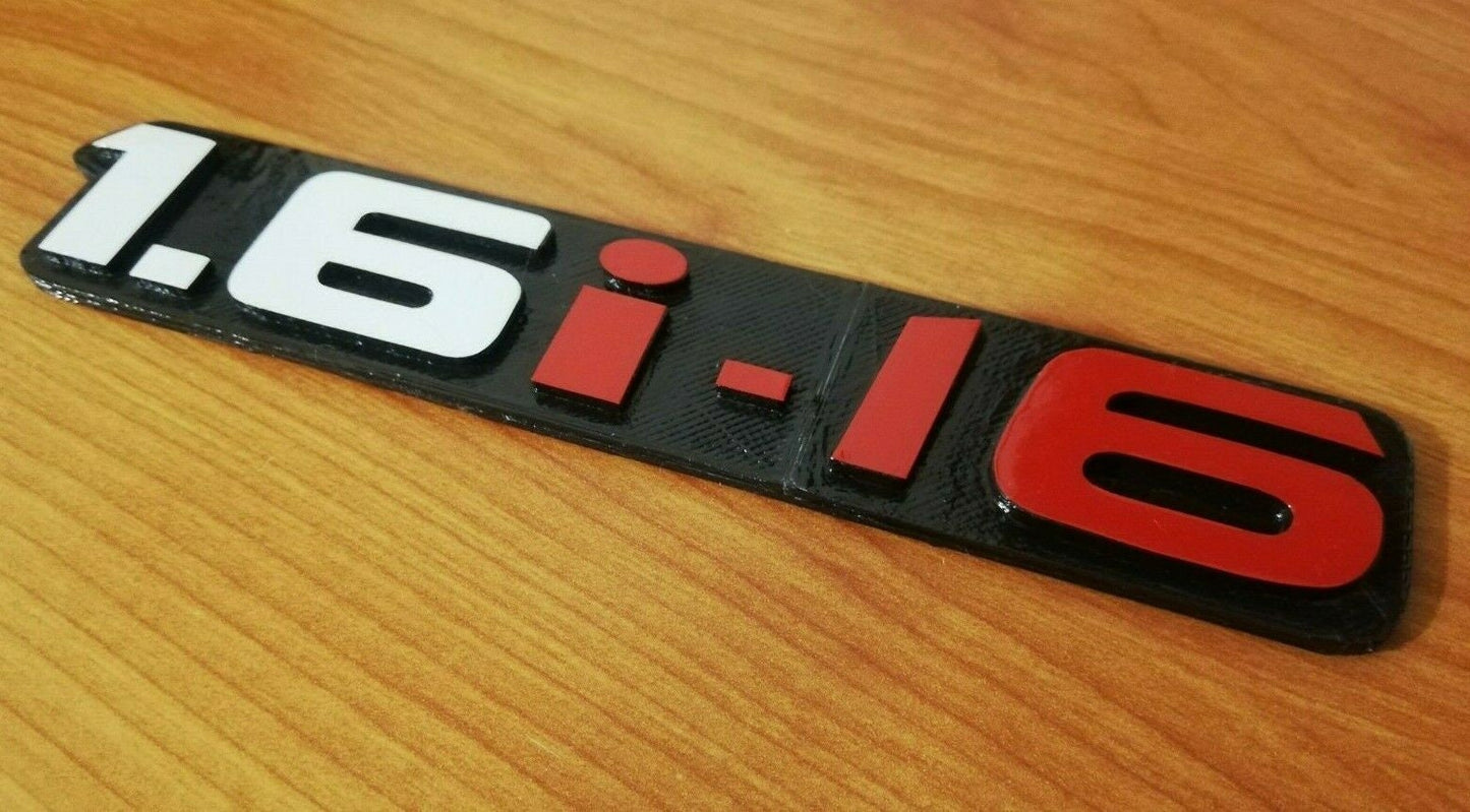 CRX 1st Gen 16i16 Emblem - Fits Crx Civic EC1 ZC1 D16A - Rear Reproduction 3D