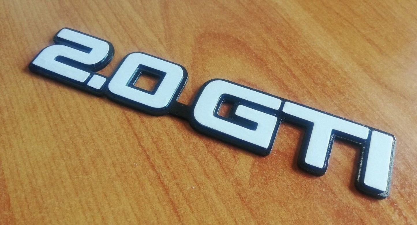 Sunny / Pulsar GTI - 2.0 GTI Reproduction Emblem (N14 GTI) - 3D Badge Adhesive