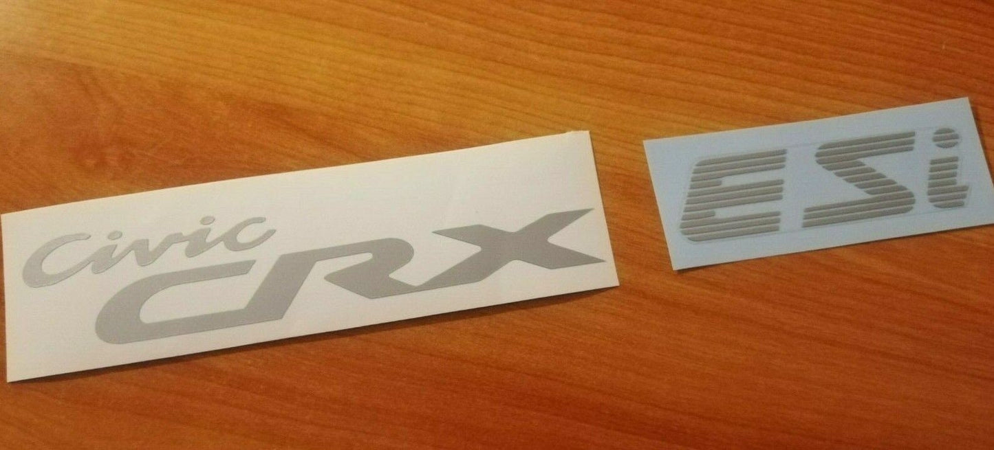 CRX Delsol ESI Rear Stickers Kit - Fits Del Sol CRX