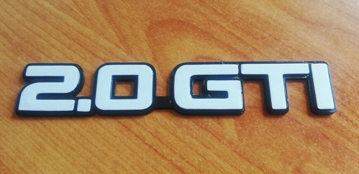 Sunny / Pulsar GTI - 2.0 GTI Reproduction Emblem (N14 GTI) - 3D Badge Adhesive