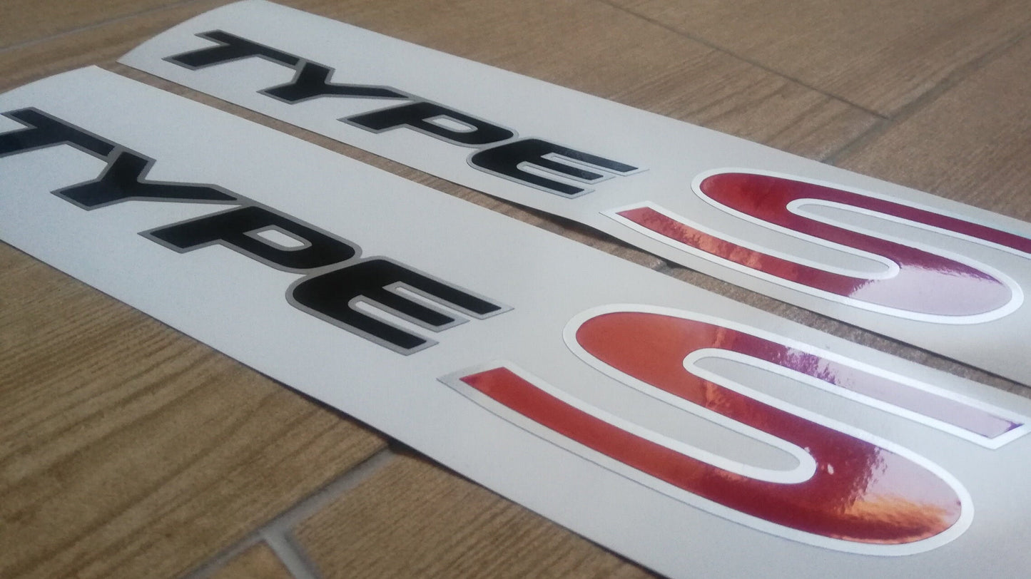 Type S FK FN FD - Fits Civic 1.8 i-Vtec - Reproduction Decal / Stickers