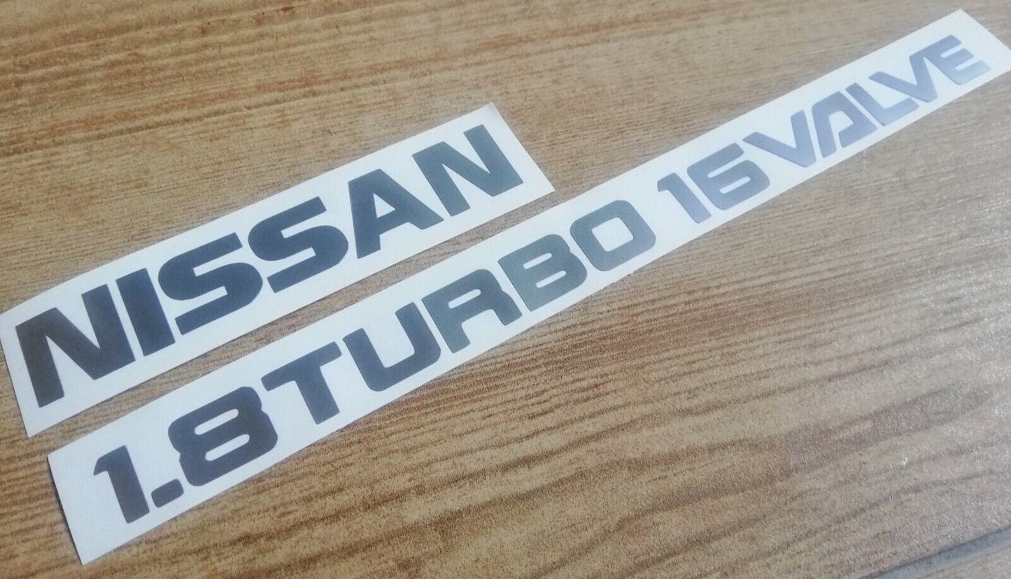 1.8 Turbo 16 Valve 200sx 180sx - CA18DET S13 - Rear Reproduction Sticker Decal