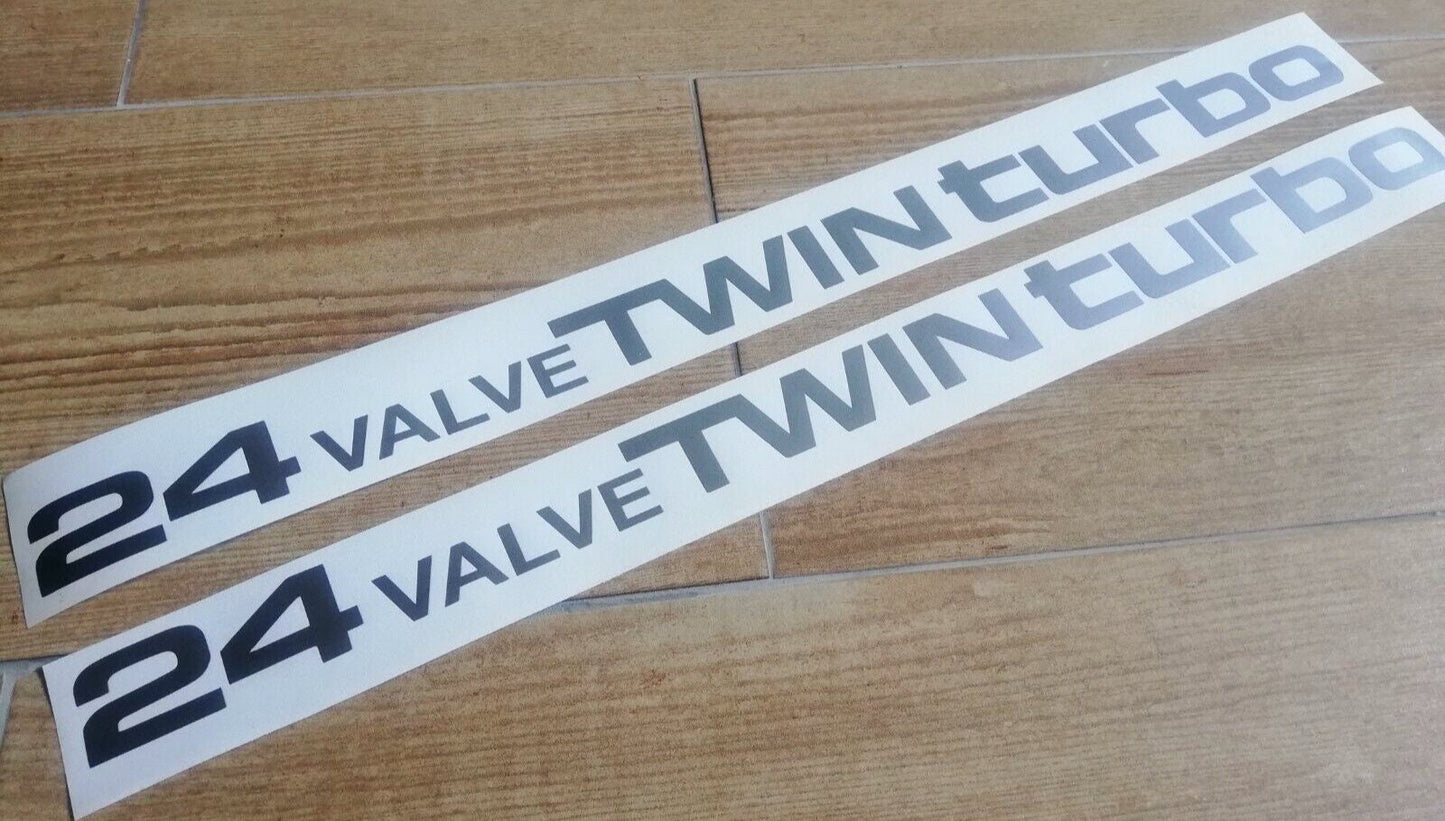 24 Valve Twin Turbo - Fits Supra Soarer 1G-GTE 7M-GTE 1JZ - Sticker Reproduction