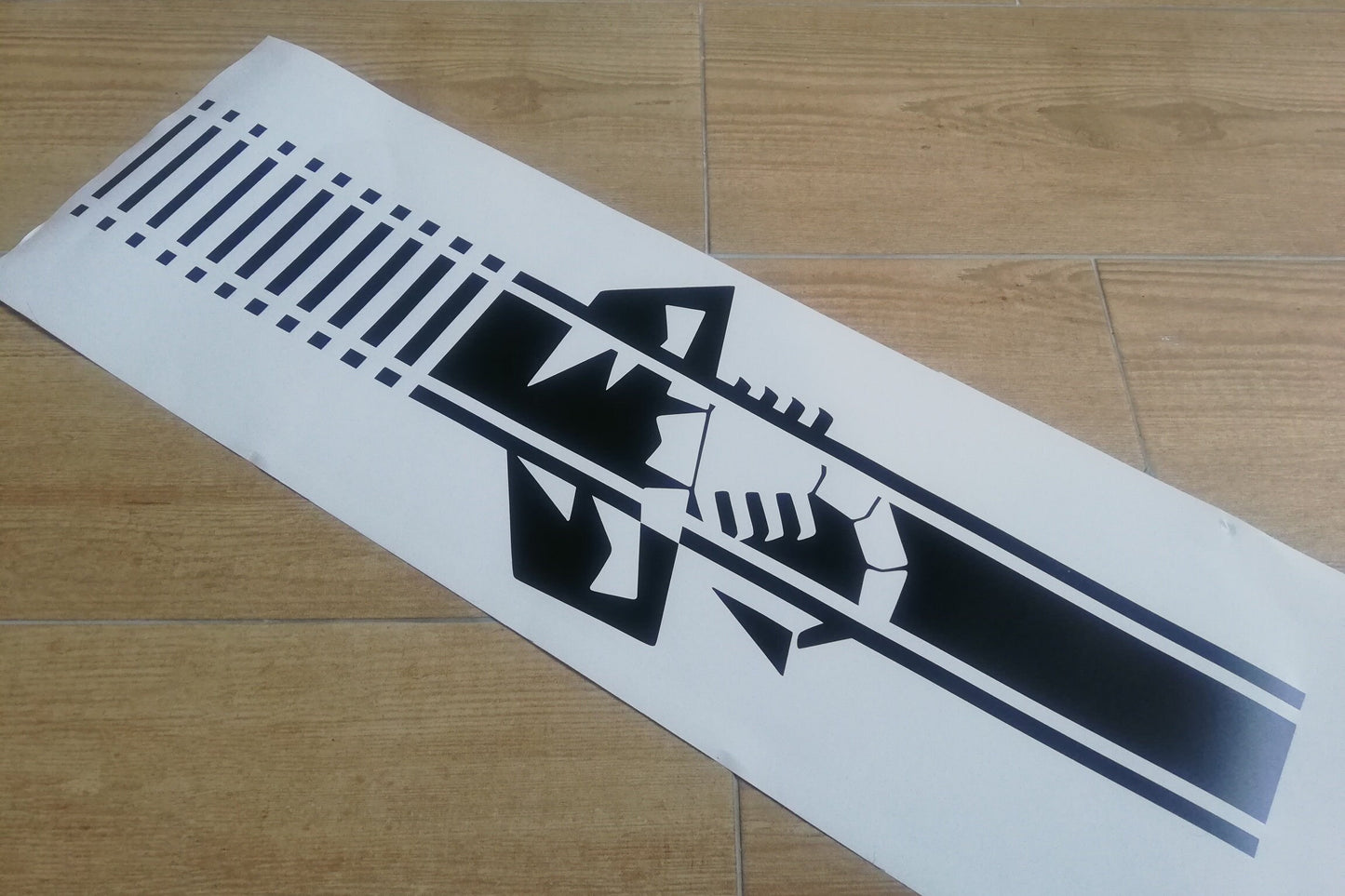Stripe Hood Scorpion - Fits Fiat 500 595 Abarth Fiat - Decals / Sticker