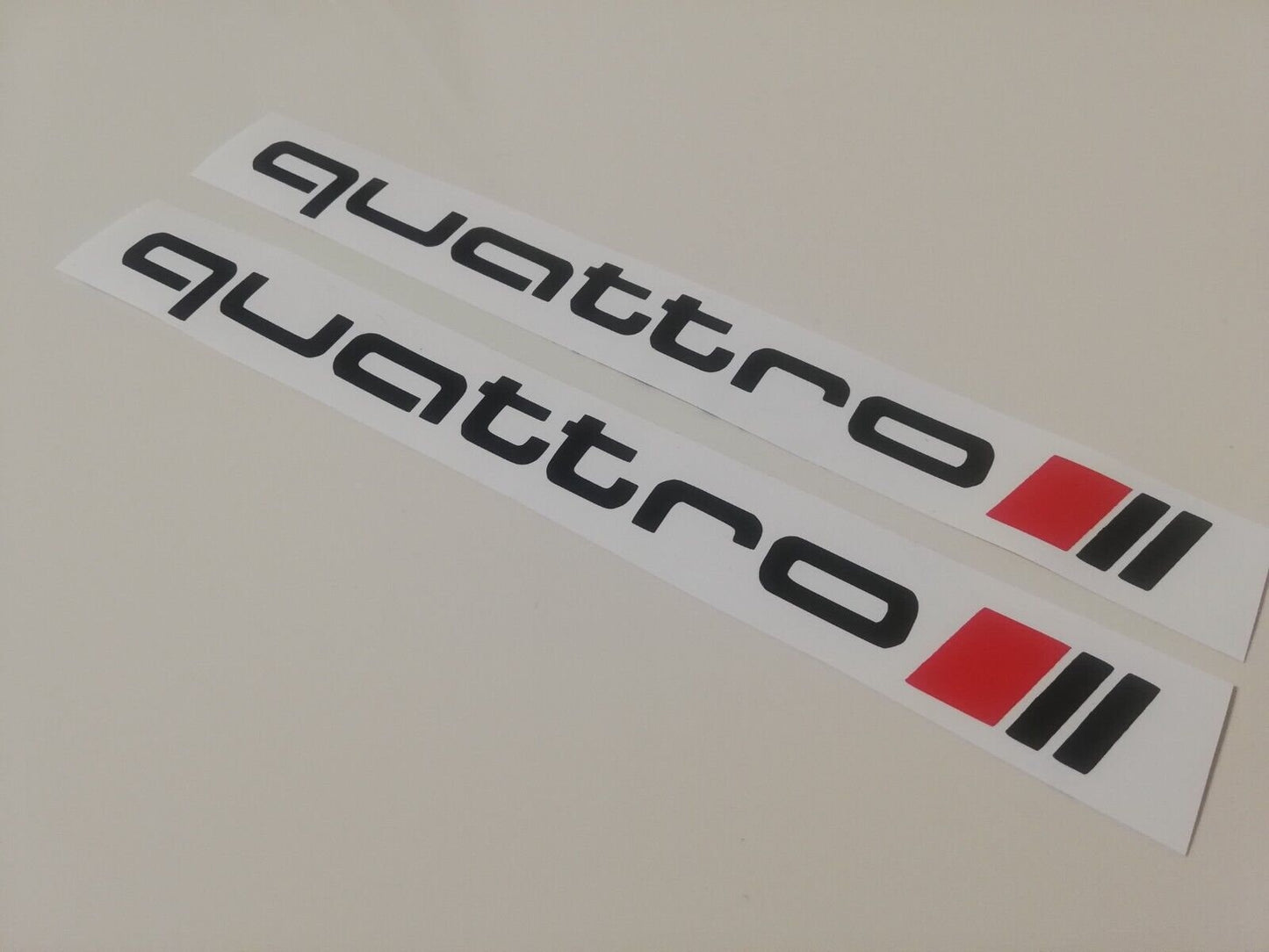 2x Quattro Side Decals - Fits Audi RS S Line RS4 RS5 RS6 Stripe - Sticker
