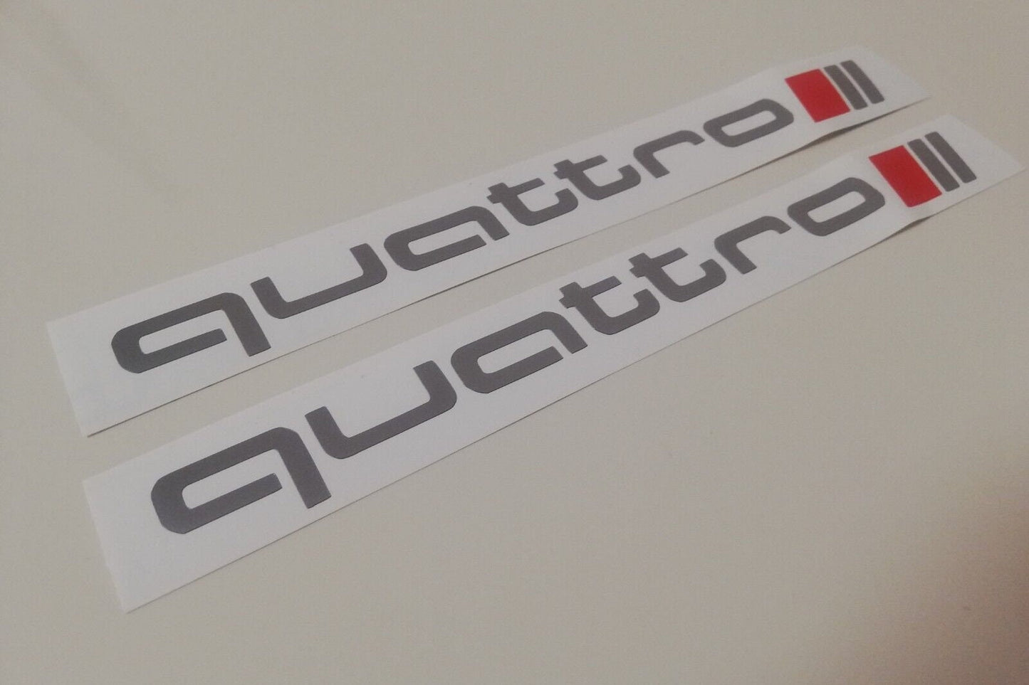2x Quattro Side Decals - Fits Audi RS S Line RS4 RS5 RS6 Stripe - Sticker