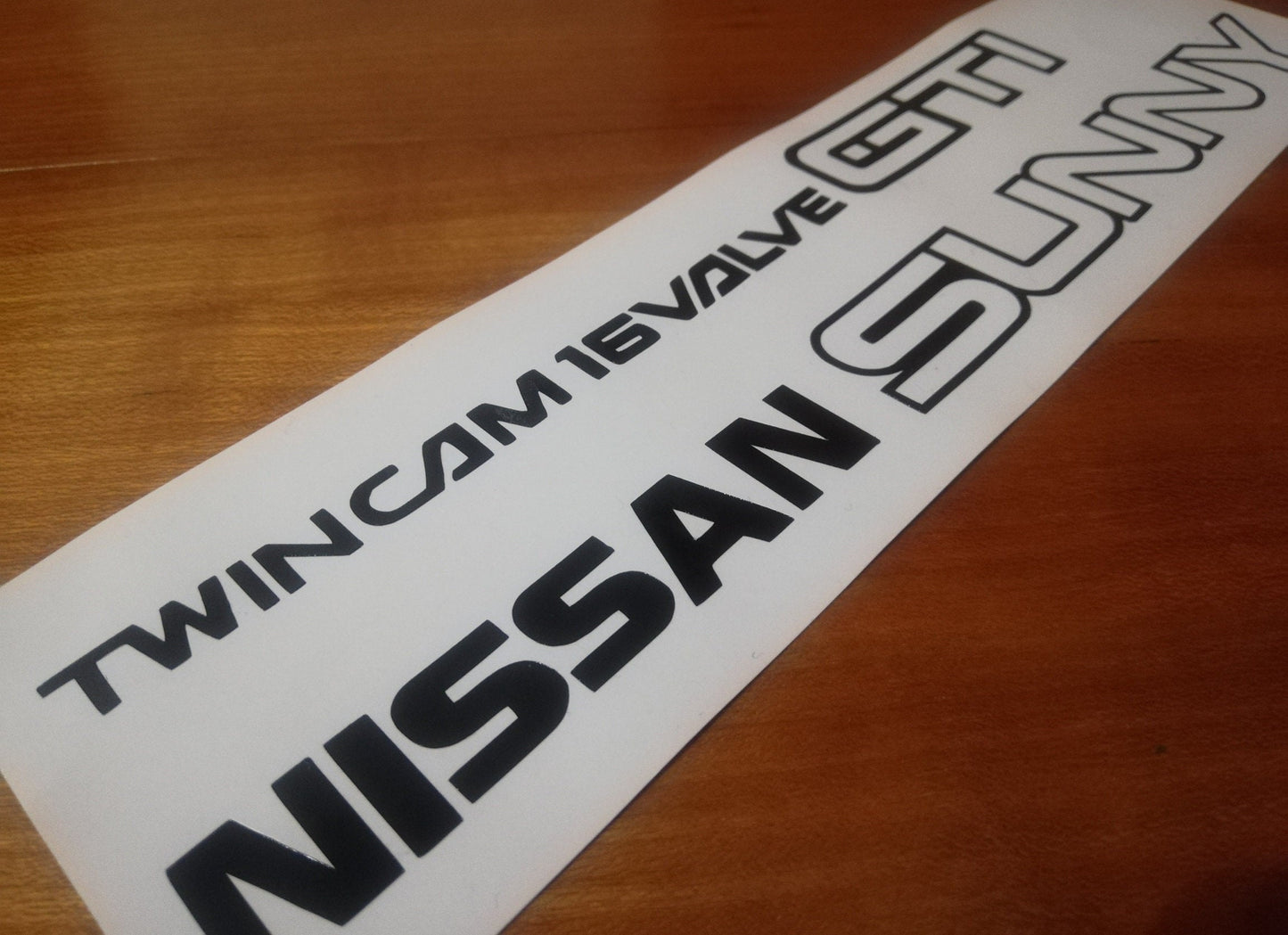 Sunny GTI Rear Sticker - Fits ZX RZ-1 B12 GTi Coupe - Sticker Reproduction