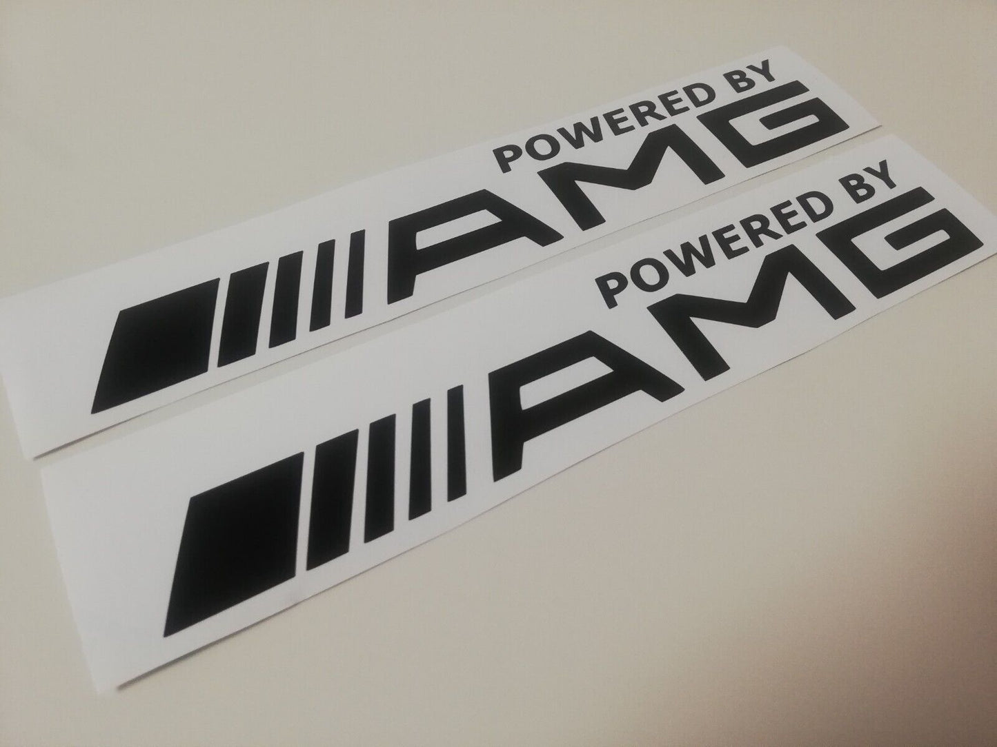 Powered By AMG Side Decals - Fits Benz AMG 300E CLK CLA C63 E63 - Sticker