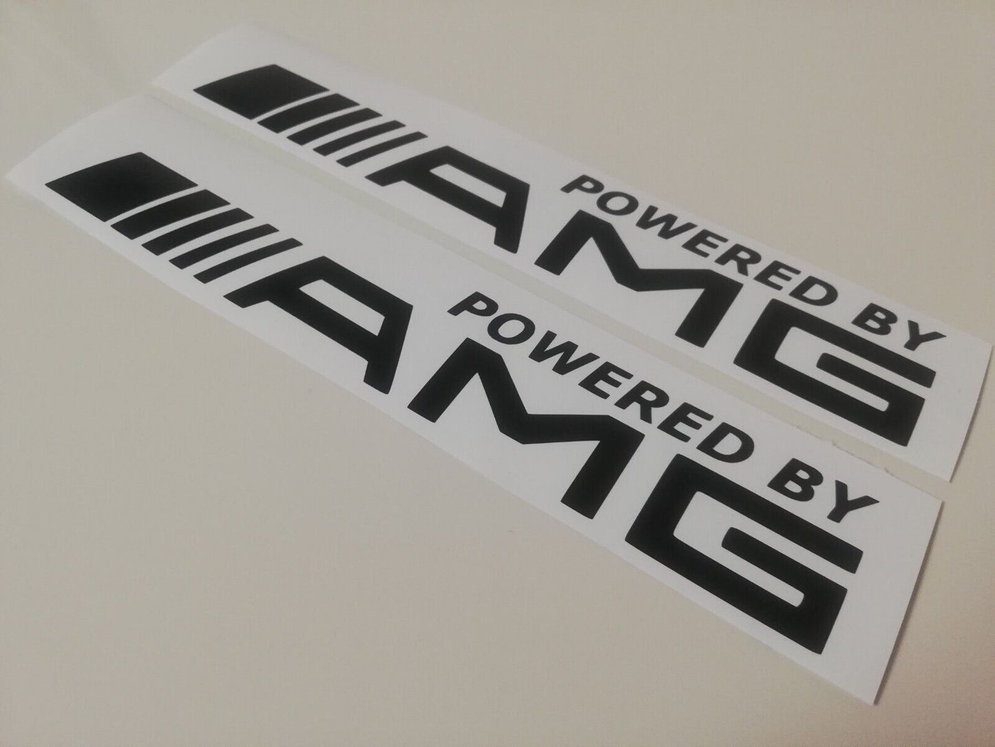 Powered By AMG Side Decals - Fits Benz AMG 300E CLK CLA C63 E63 - Sticker