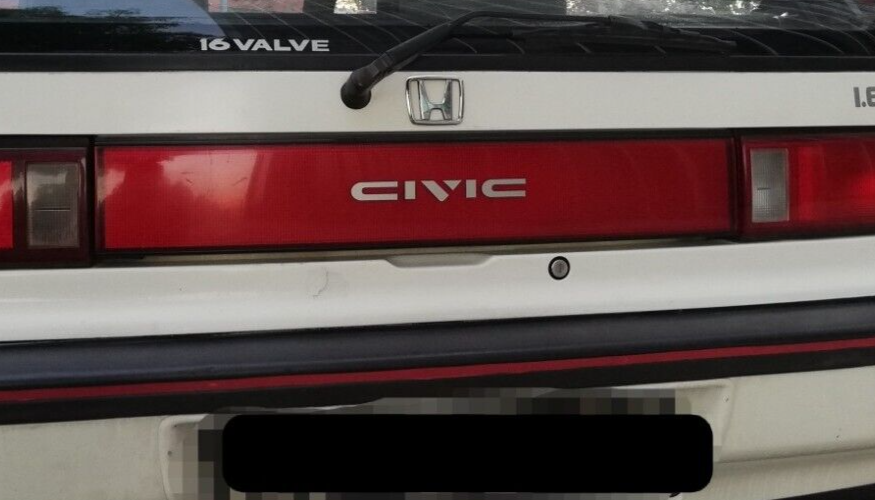 Civic ED / EF / EE - 88-91 - 4th Gen - rear reproduction sticker