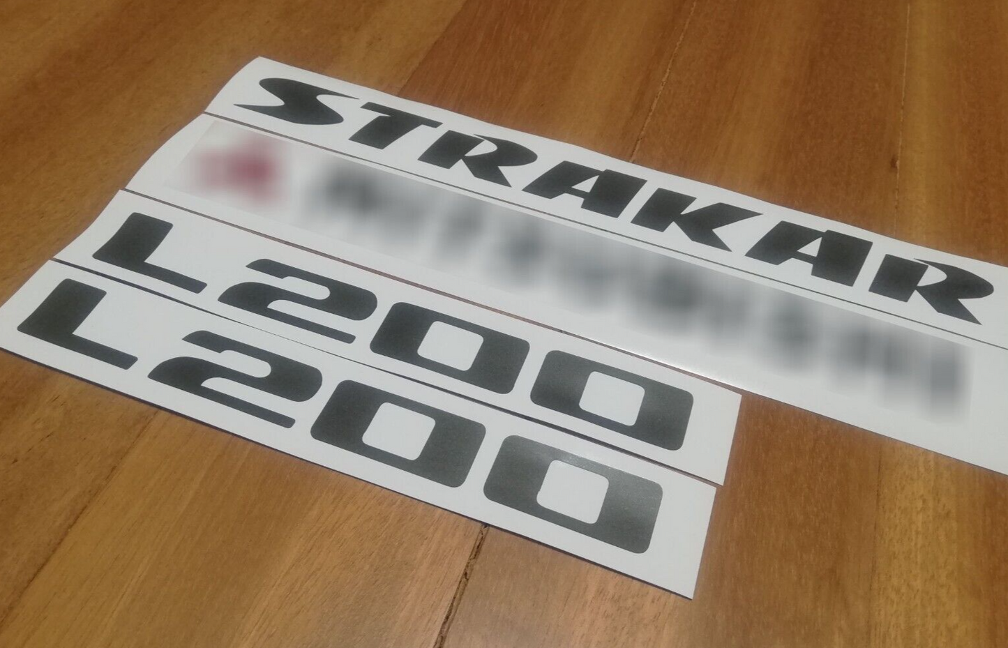Decals Strakar L200 - Fits Mitsubishi 4x4 AWD Dakar - Reproduction Sticker