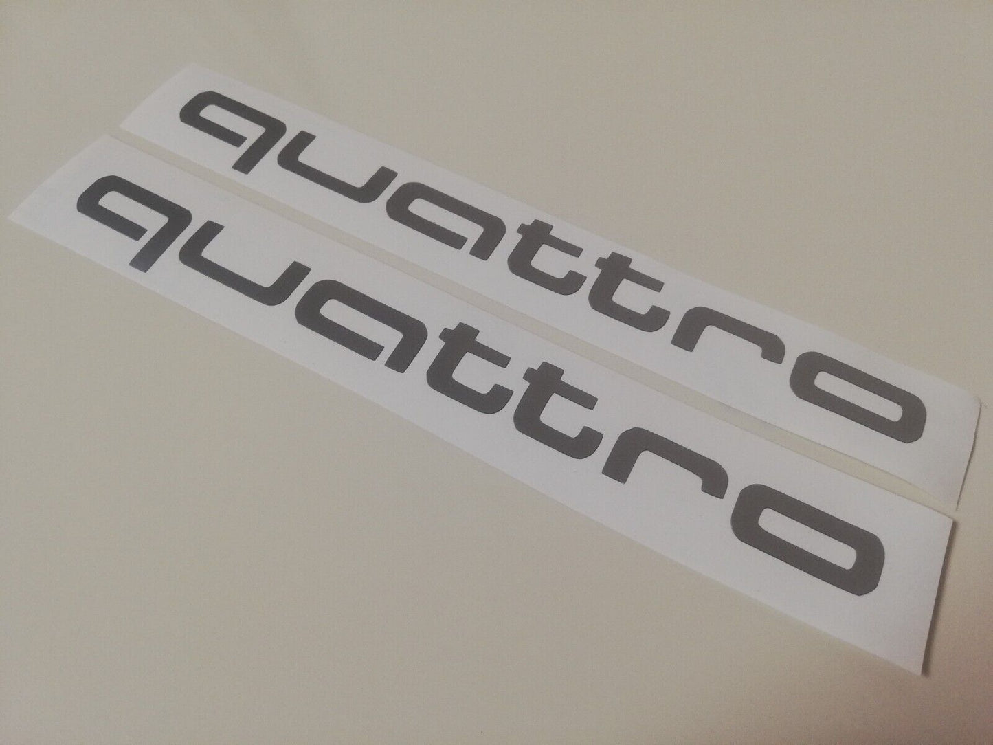 2x Quattro Side Decals - Fits Audi RS Racing Sport S Line turbo - Sticker
