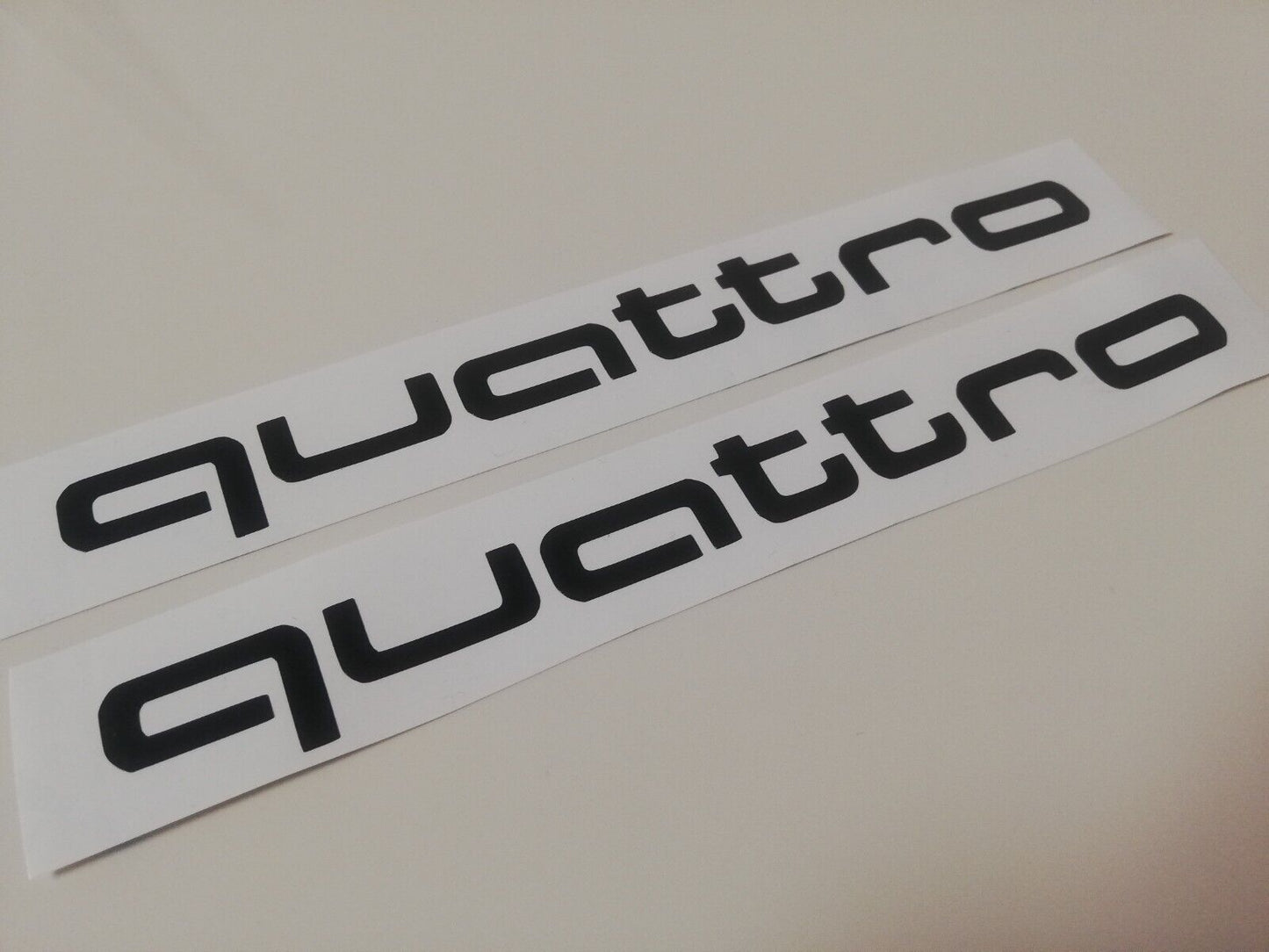 2x Quattro Side Decals - Fits Audi RS Racing Sport S Line turbo - Sticker