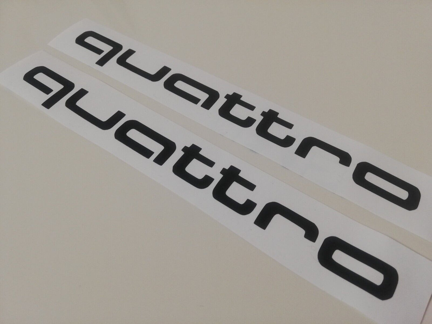 2x Quattro Side Decals - Fits Audi RS Racing Sport S Line turbo - Sticker