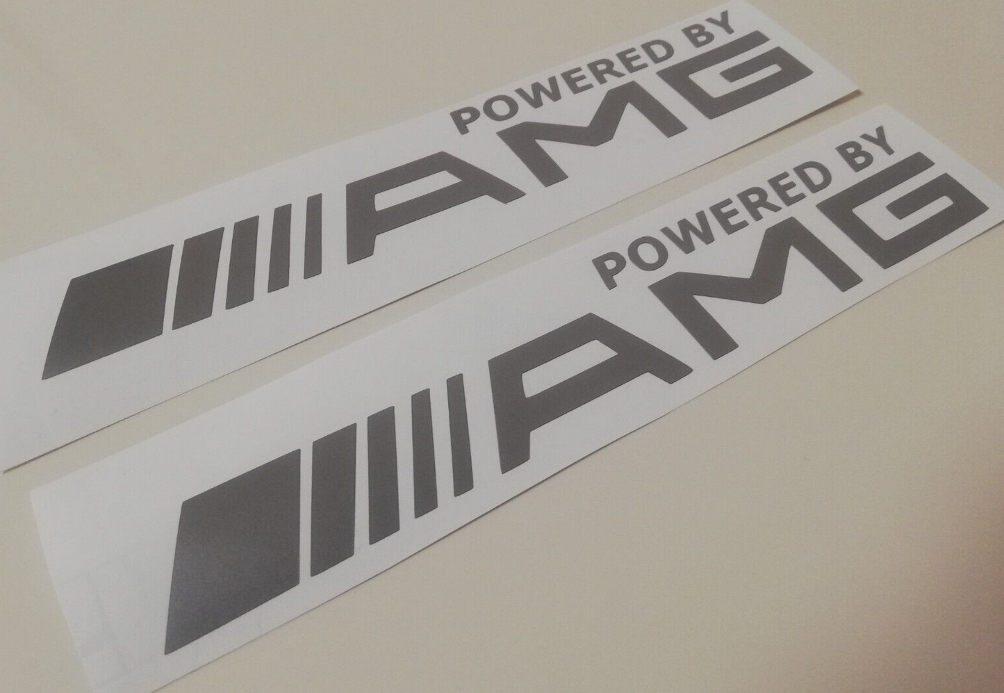 Powered By AMG Side Decals - Fits Benz AMG 300E CLK CLA C63 E63 - Sticker