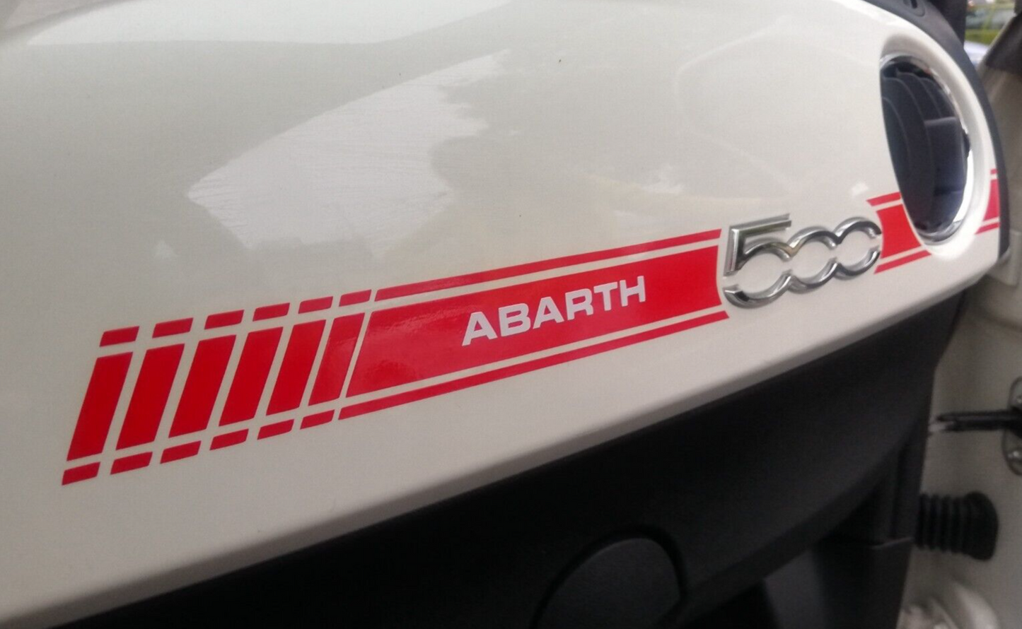 Stripe Interior Dash - Fits Fiat 500 595 Abarth Fiat - Decals / Sticker