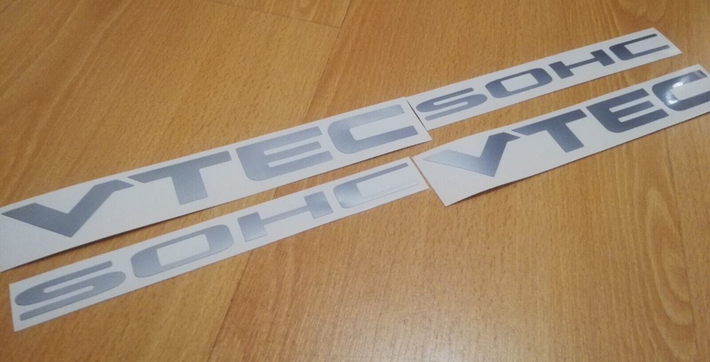 SOHC VTEC - Fits Civic Accord Integra Side Decals / Stickers - 15" - 40cm