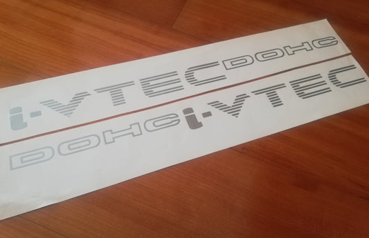 i-VTEC DOHC - Fits Civic Accord Prelude K20 K24 - Side Stickers