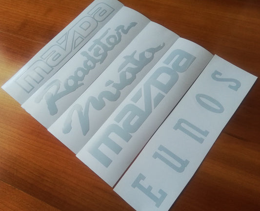 MX5 Front Bumper logo - Mazda Miata Roadster Eunos NA/NB/NC - Decal / Sticker emblem