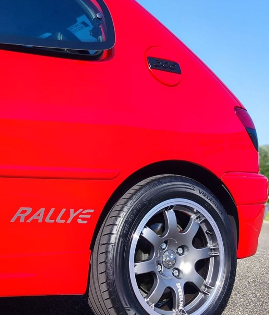 White/Dark Grey - 306 Rallye - Fits Peugeot - Reproduction Decal Sticker Kit