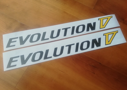 Lancer Evolution IV V VI side decals - Fits EVO 4 5 6 - Reproduction Sticker