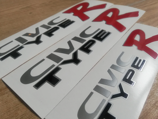 Civic EK Type R - Fits Civic 96-00 - Reproduction Decal / Stickers - EK9