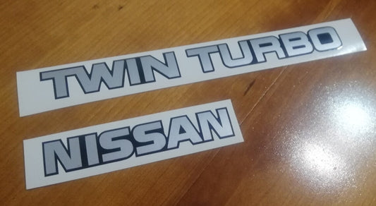 300ZX Twin Turbo - VG30DETT V6 - OEM Look Rear Reproduction Sticker Decal