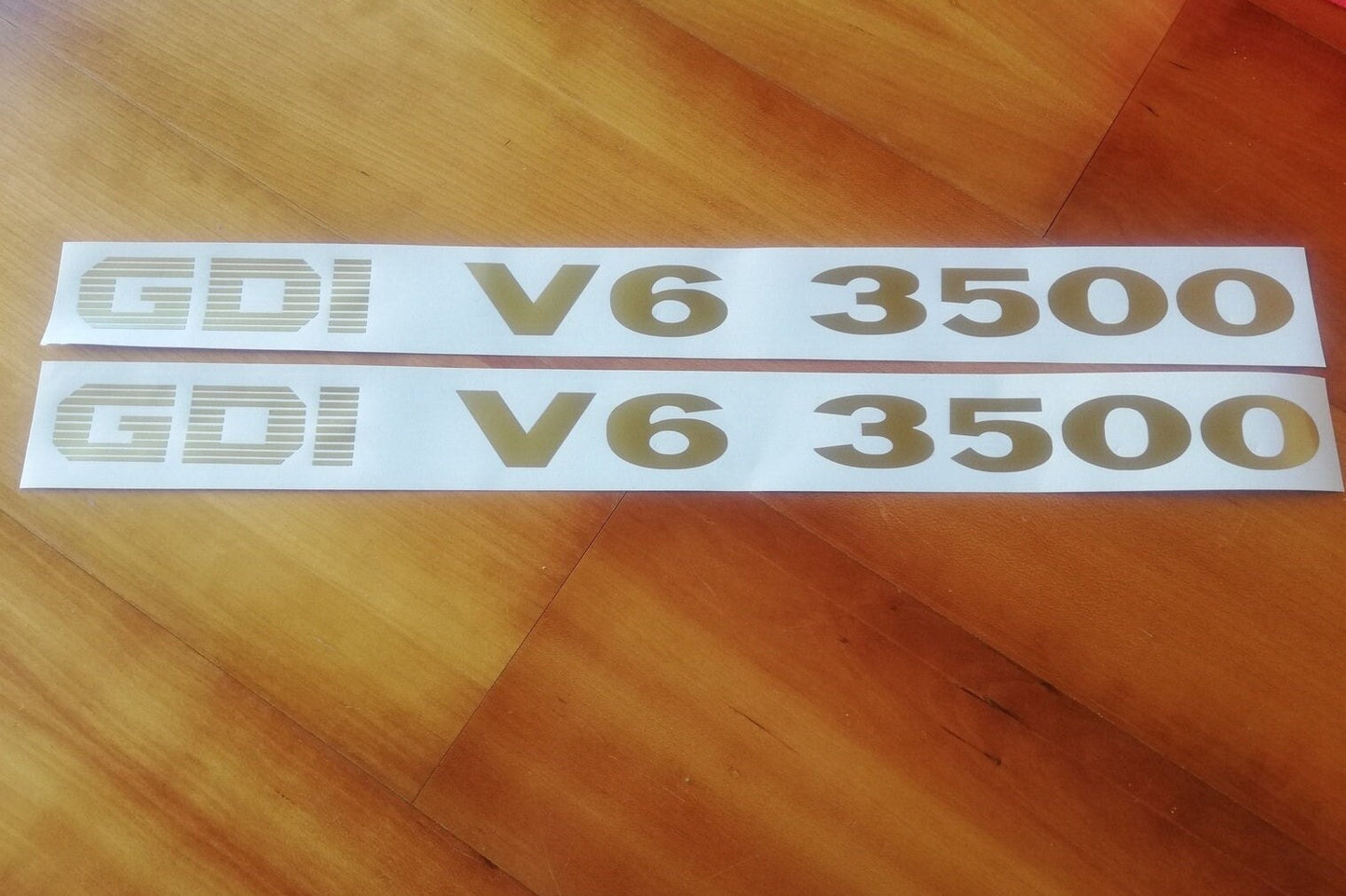 Decals Pajero GDI V6 3500 - Fits Mitsubishi Shogun - Reproduction Sticker Montero Shogun