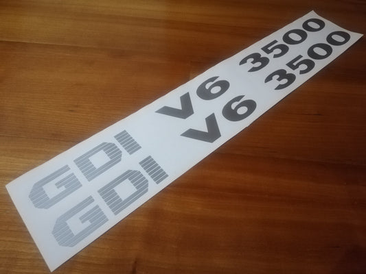 Decals Pajero GDI V6 3500 - Fits Mitsubishi Shogun - Reproduction Sticker Montero Shogun