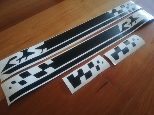 Megane 3 RS - 2x Side Sticker Stripes - Fits Renault - Decals / Sticker Kit