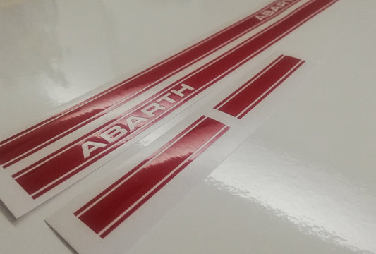 Abarth Side Stripe - Fits Fiat 500 Abarth Punto - Decal 2x Set