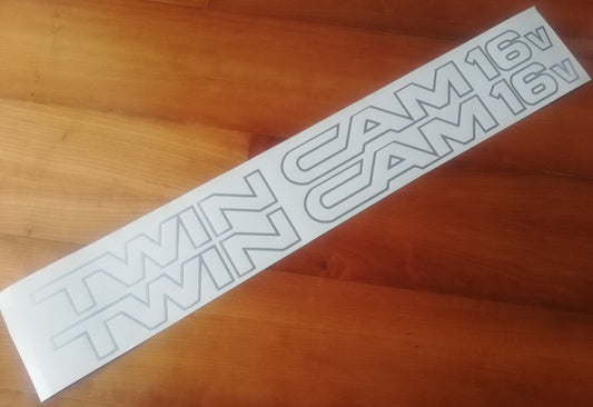 AE86 Twin Cam 16v Side Decals / Stickers - Fits AE86 Twin Cam 16v Corolla GTS Trueno - Sticker Reproduction Decal