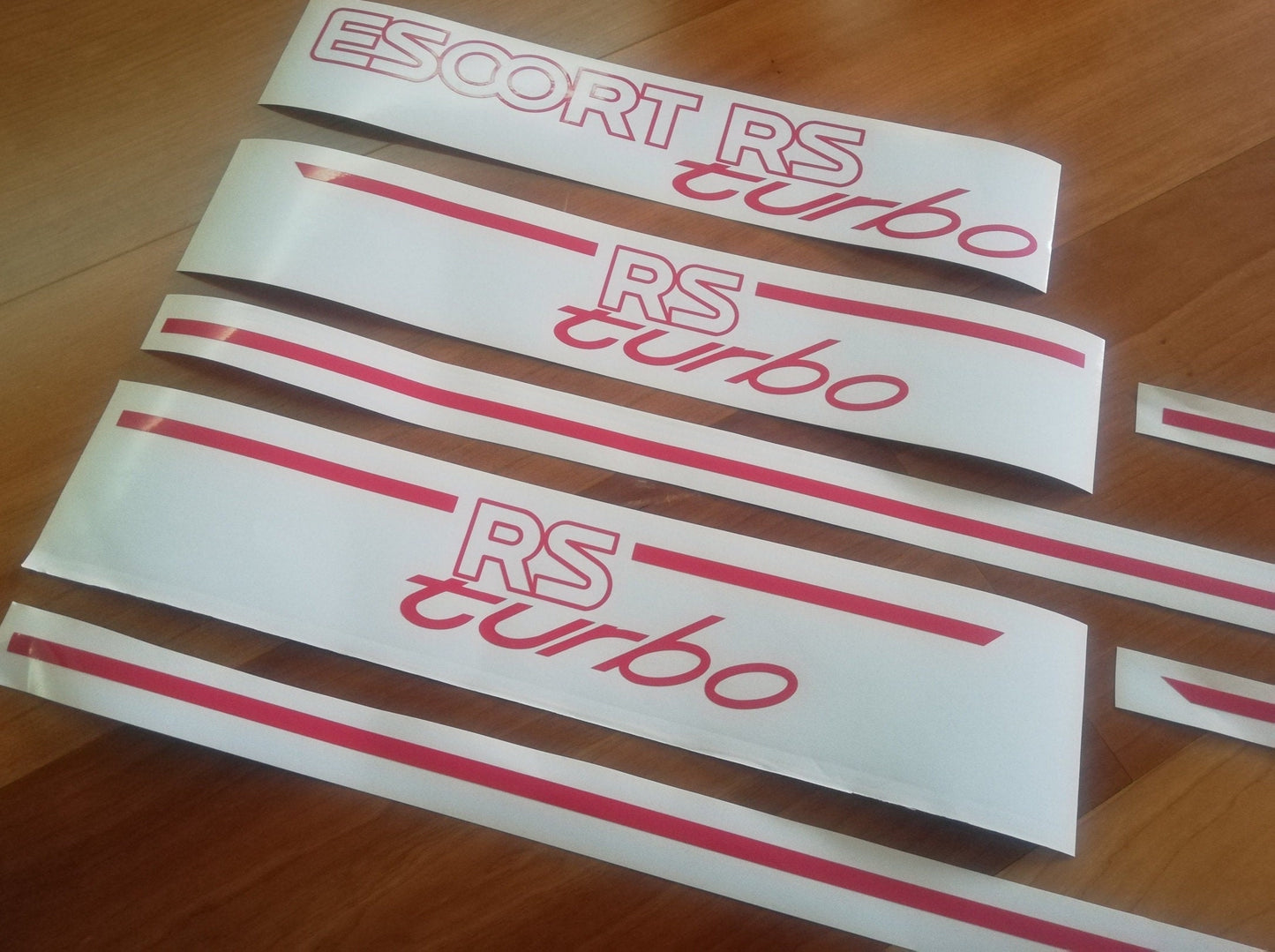 Escort RS Turbo Rear and Side Stripes / Stickers - Fits Ford Escort Series 2 - Sticker
