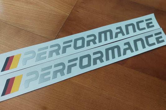2x Performance Side Decals - Fits M Performance BMW F33 E36 420i 123d M2 M3 M4 - Sticker
