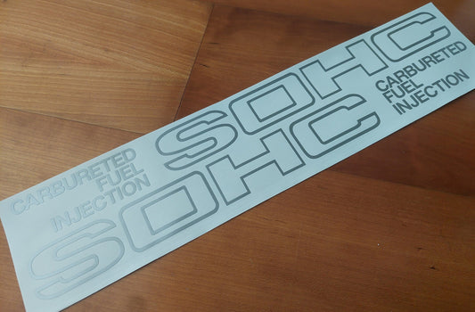CRX Civic Side Sticker - 84-87 - SOHC Carbureted FI Decal - Fits Civic Crx