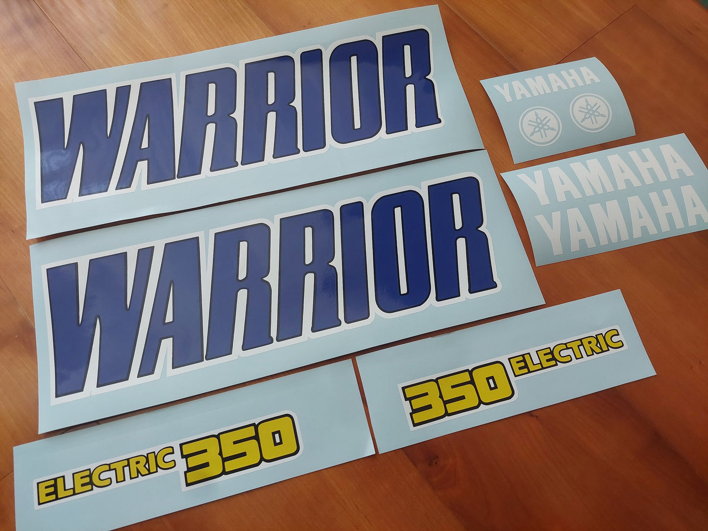 Warrior 350 Yamaha - YFM Quad Decals ATV 350 electric - Sticker kit