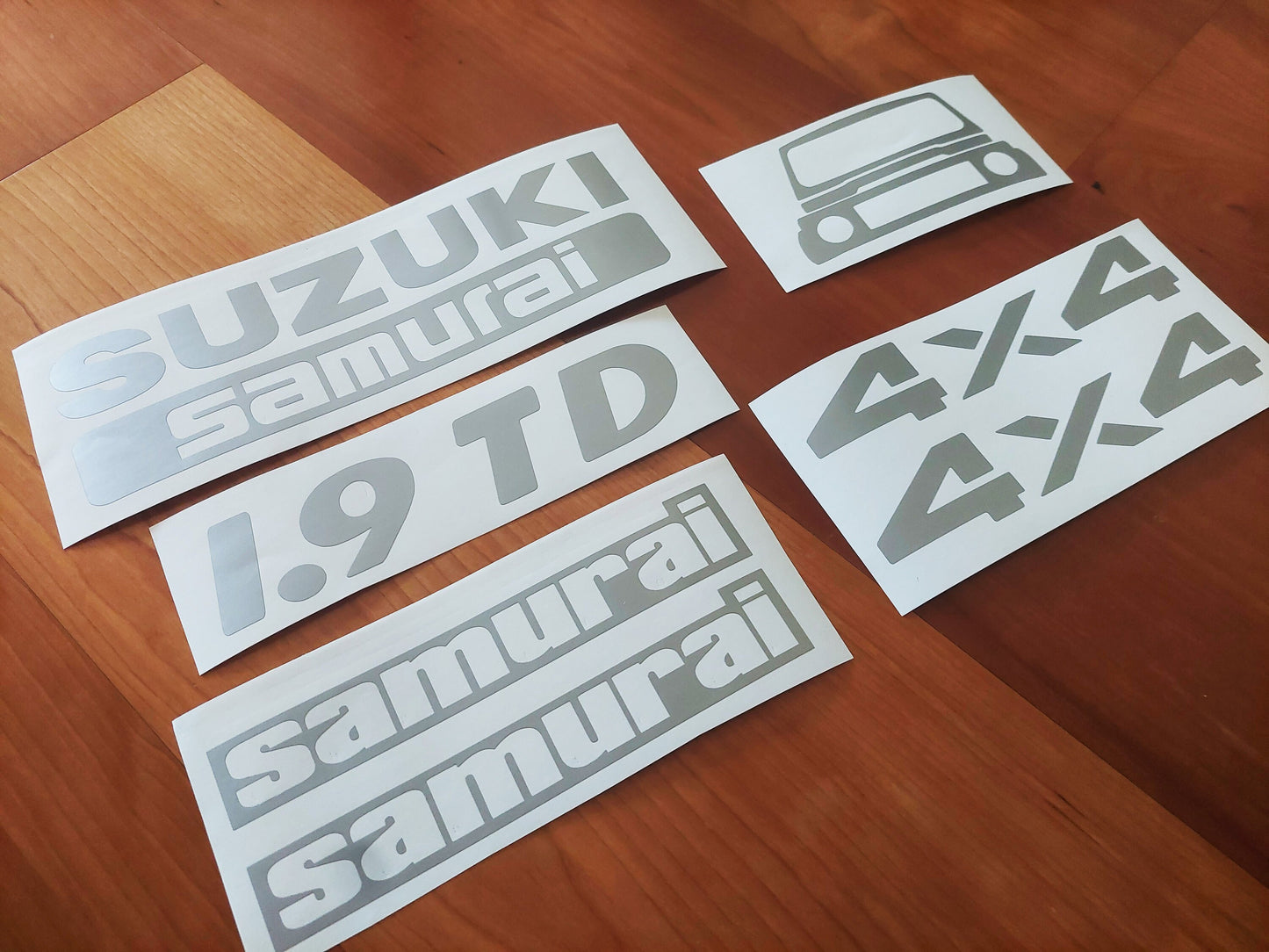 Samurai 1.9 TD - Rear Decals - Fits Samurai Santana - Aftermarket Sticker