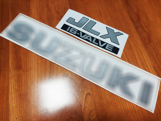 Vitara JLX 16 valve - Rear Decals - Fits Vitara 1.6 - Reproduction Sticker