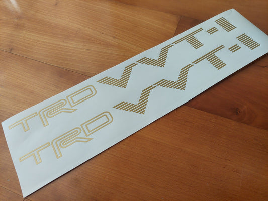 VVTI side decals - Fits TRD dohc vvt-i Corolla Yaris Scion GT86 Auris - Sticker