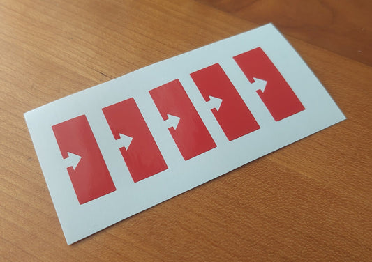 CRX / Civic Ef ED EE 88-91 Interior Door Handle Lock Sticker - Restore decal