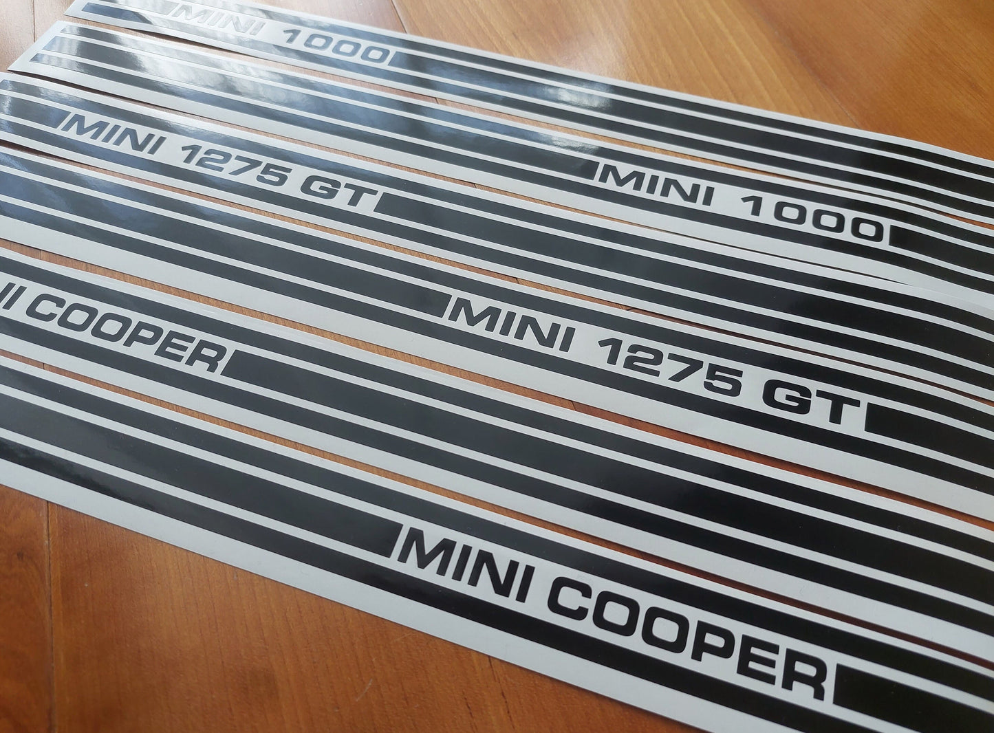 Classic Mini Cooper - 1275GT 1000 Cooper Side Stripes - Pin Stripes - Aftermarket Decal Sticker