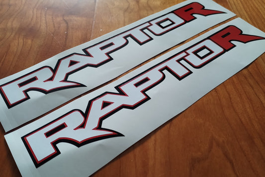 Raptor Ranger Red "R" Side Decals Pick-Up - 70cm/27' - 4x4 Off Road - Fits Ford Bedside - Sticker