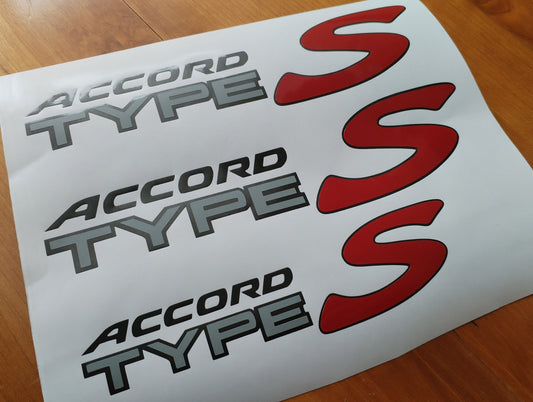 Side Panels - Accord Type S - h22 b18 k20 b16 Reproduction Decal / Stickers