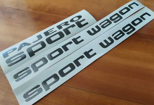 Decals Pajero Sport Wagon - Fits Mitsubishi Side Rear Stickers - Reproduction Sticker Montero Shogun